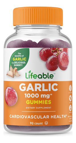 Lifeable Gomitas De Ajo  1000 Mg  Suplemento Vitamnico Gomos