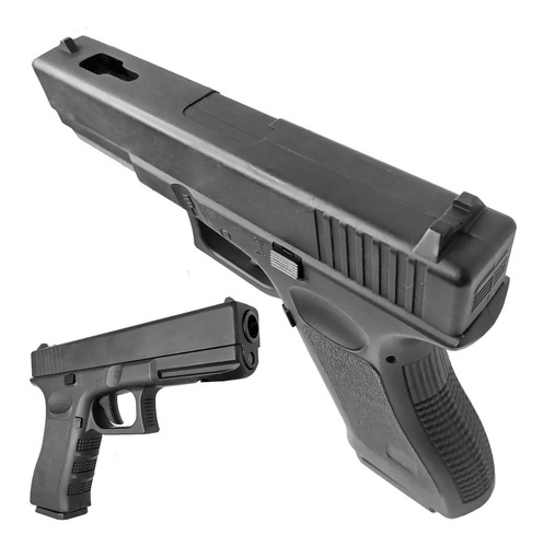 Imagen 3 de 10 de Pistola Airsoft Glock 18 Replica Resorte Spring Metálica