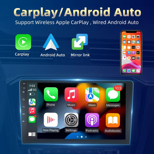 Estereo De Pantalla Android Toyota Rav 4 Carplay Gps Bt 4+64