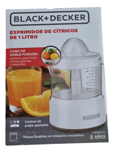 Exprimidor De Citricos Black+decker 1lt Cj650w-cl