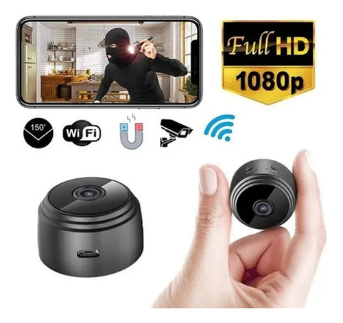Mini Cámara Espía Ip Wifi A9, Batería Portátil Magnética, 1