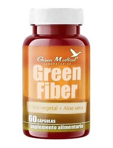 Green Fiber Fibra Vegetal + Aloe Vera 60 Caps. Gm. Agronewen