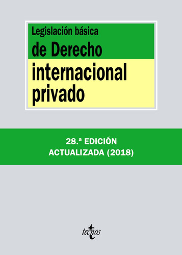 Libro Legislación Básica De Derecho Internacional Privado De