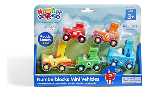 Hand2mind Numberblocks Mini Vehículos, Juegos De Vehículo