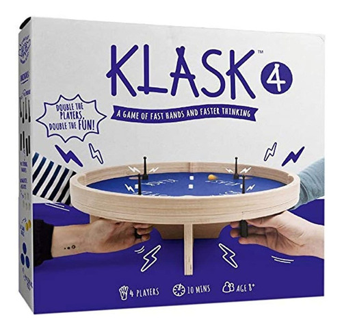 Klask 4: El Juego De 4 Jugadores Magnético