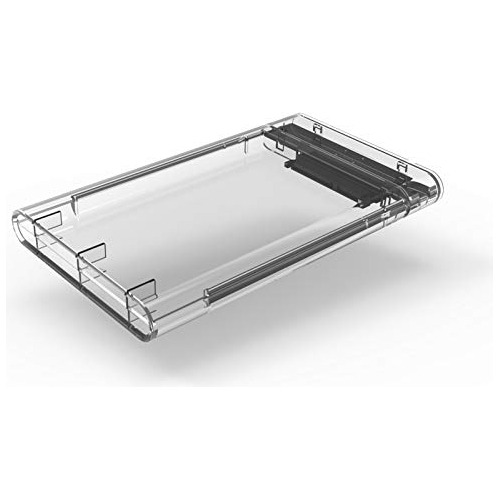 Carcasa Para Disco Duro Sata Tipo C 2,5  Transparente Mac