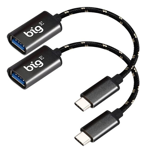 Big-e Usb C 3.0 Hembra 2 Adaptador Otg Para Samsung Galaxy 3