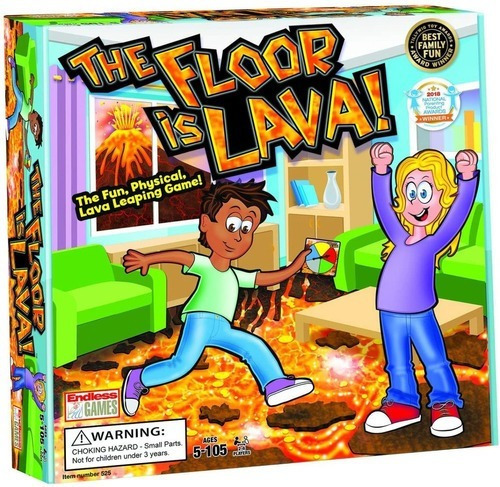 El Juego De La Familia The Floor Is Lava Fun