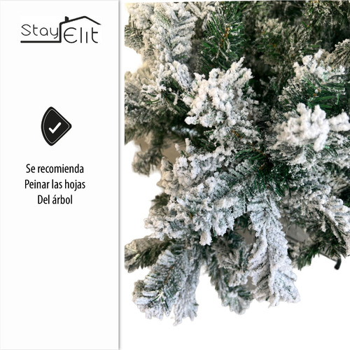 Imagen 4 de 8 de Árbol De Navidad Pino Estilo Nevado Navideño 1.90 M