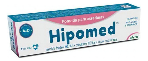 Hipomed Pom 45g - Pomada para Tratamento e Prevenção de Assadura