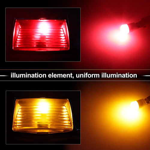 Puntas De Guardabarros Delantero Trasero Con Luces Led Compa