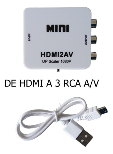 Convertidor/adaptador Hdmi A 3 Rca Generico Nuevos