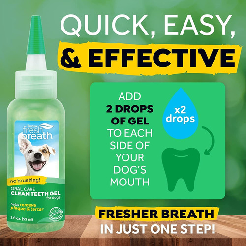 Tropiclean Fresh Breath No Brushing Clean Teeth Dental  Oral