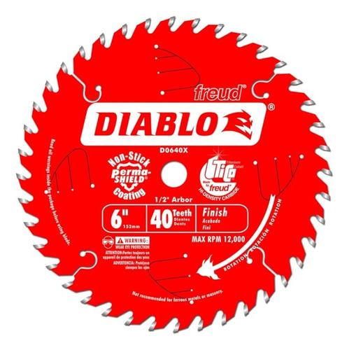 Sierra Circular 6 X 40 Dientes  Diablo 