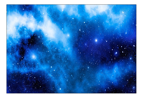 Fundo Fotográfico - Galáxia Azul Em Tecido 2,20 X 1,50