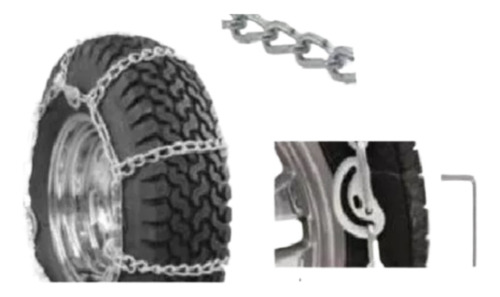 Cadenas Nieve Barro Hielo Par Camioneta 305/70-17  - F 150