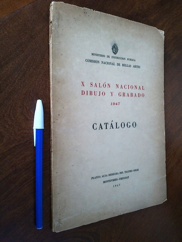 X Salón Nacional Dibujo Y Grabado 1947 Catálogo