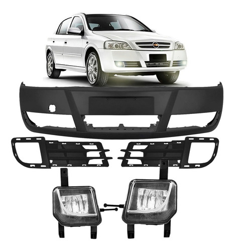 Parachoque Astra 2003 A 2011 + Par Farois Milha + Par Grade