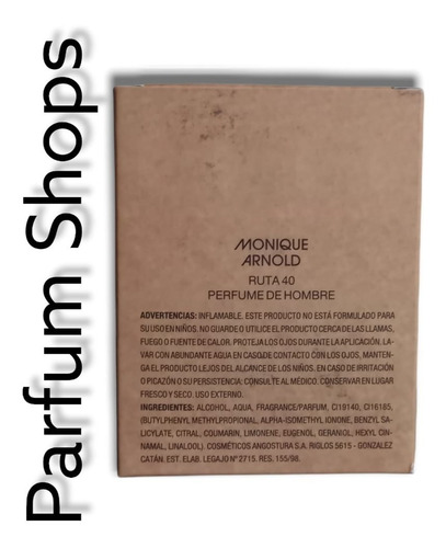 Ruta 40 By Monique Arnold. Perfume De Hombre. 50 Ml