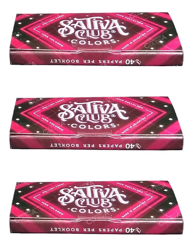 Sedas De Celulosa Sativa Club Colors Rosa X3 Papel De Armar