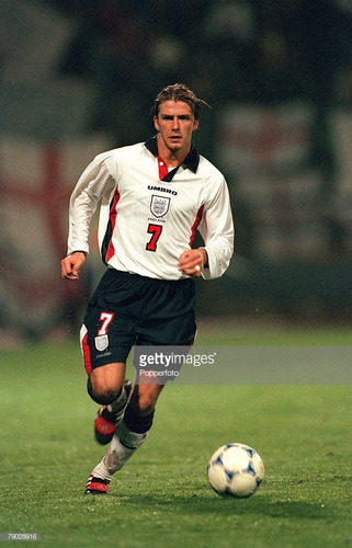 Inglaterra Umbro Local Mundial Francia 1998 David Beckham