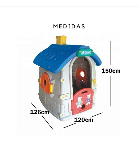 Imagen 3 de 3 de Casa Casita Juego Infantil Niños Kinder Colegio Parque Jugue