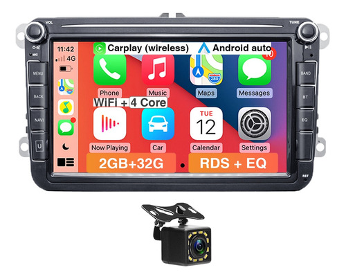 Radio De Coche Estéreo Carplay 8, 2 Y 32 G, Para Jetta Passa