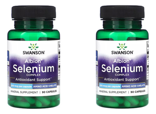 Selenio (complejo Glicinato) 200mcg Swanson 180 Caps Albion®