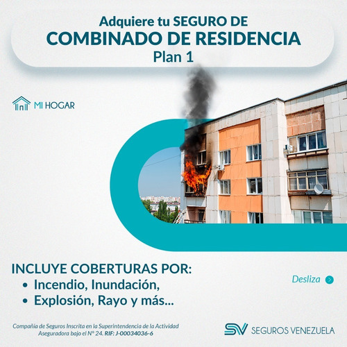 Imagen 1 de 6 de Seguro Combinado De Residencia Plan 1
