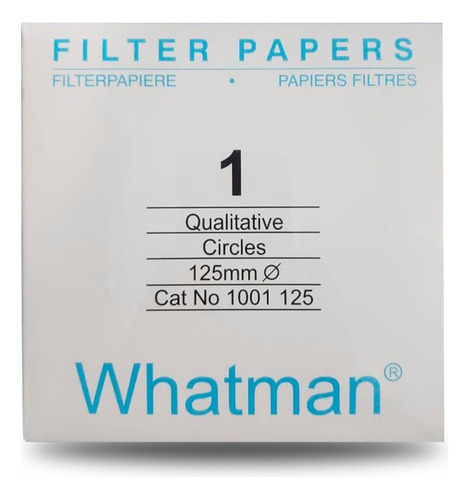 Papel Filtro N°1 De 125 Mm Whatman