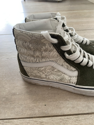 Zapatillas Vans Sk8-hi Talle 40.5 Usa 8 Verde Seco Divina (Usado)