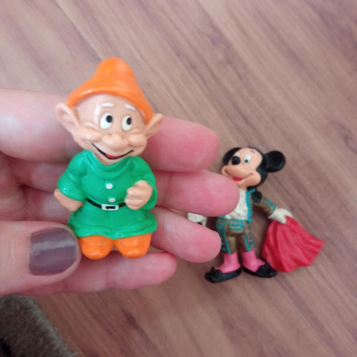 Miniaturas Disney Mickey Toureiro E Dunga - Clássico 7cm (Usado)