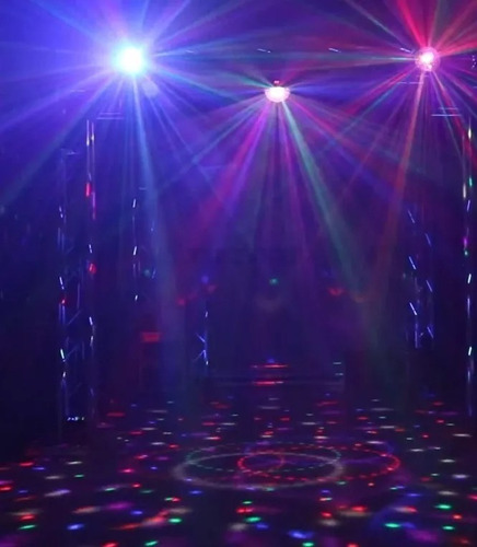 Luz Disco Led Dmx Crystal Ball Display 8 Piezas Con Control