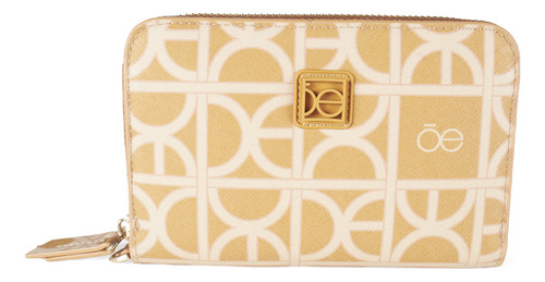 Cartera Cloe Mediana Para Mujer Rubber De Monograma Maneral Color Ocre