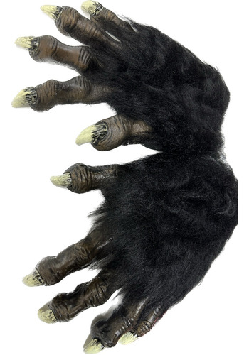 Manos Lobo Latex Wolf Claws Deluxe Black Halloween Guantes