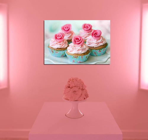 Vinilo Decorativo 40x60cm Cupcakes Muffins Reposteria M6