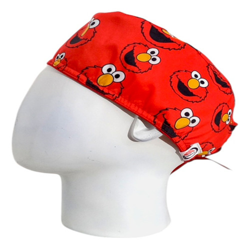 Gorro Quirúrgico Hombre + Lanyard Elmo Rojo