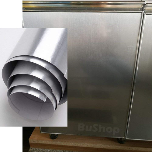 Aluminio Cepillado Vinilo Adhesivo Tuning 61cm X 1,50m