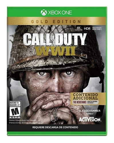 Call Of Duty World War 2 Gold Edition Xbox One Físico Nuevo
