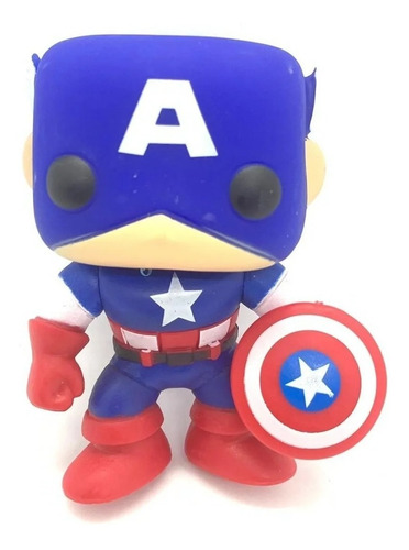 Imagen 2 de 4 de Figura Capitán América Avengers Pop Compatible Funko #06