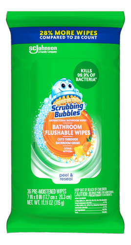 Scrubbing Bubbles Toallitas Antibacterianas Para Bano, Toall