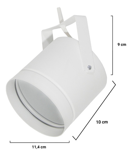 Spot Ar111 Tacho Led Cinema Teatro Cañon Cabezal Proyector Estructura Blanco