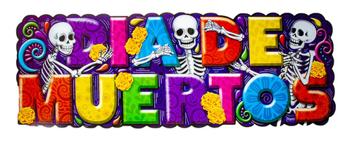 Letrero Día De Muertos Texturas