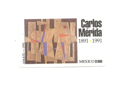 México Pintor Carlos Mérida 1991 Mnh