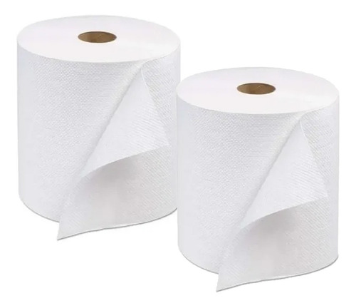 Toalla De Papel Blanca Texturizada 200 Mts X2 Rollos Cocina