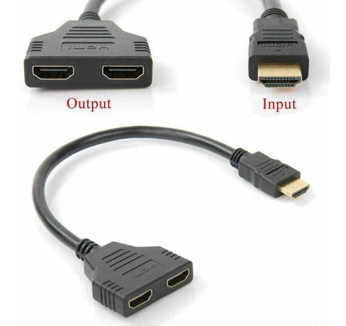 Splitter Divisor Video Hdmi V1.4 Para 2 Monitores Conversor