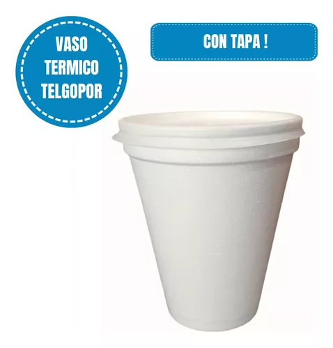 Vaso Termico Descartable Cafe 240 Cc Telgopor X 100u