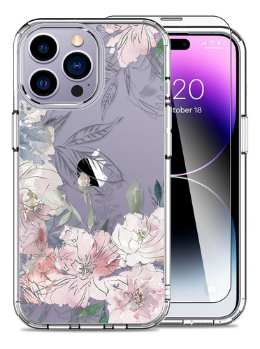 Funda Luhouri Para iPhone 14 Pro Max C/pant Floral Sketch