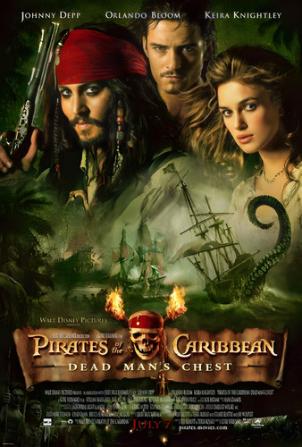 ##200 Piratas Del Caribe Póster Autoadhesivo 100x70cm