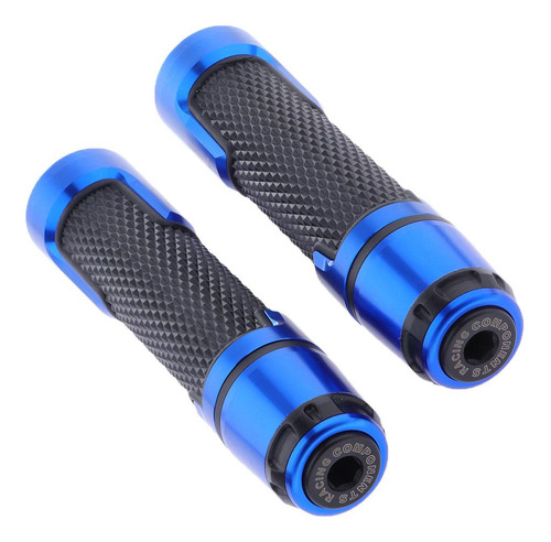 1 Par 7/8 Pulgadas 22 Mm Manija De Barra De Negro + Azul